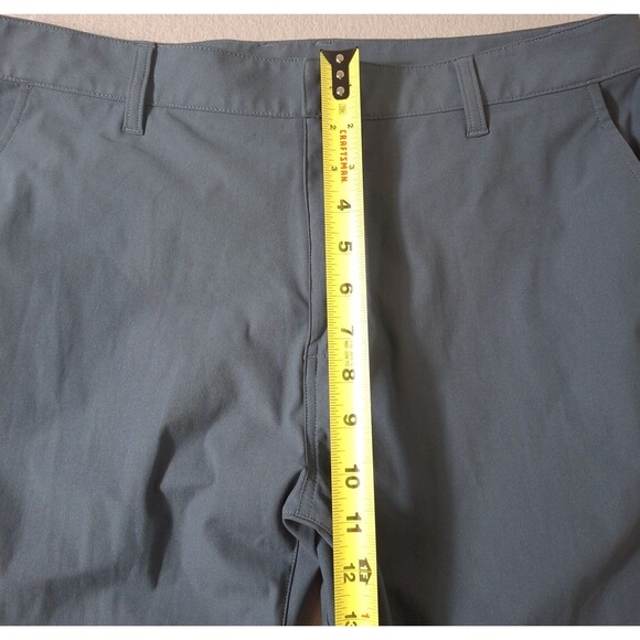 Rhone Commuter Slim Pants Men's 34x33 Dark Teal Performance Stretch Dress Work - Picture 3 of 13